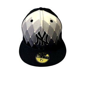 New York Yankees New Era 59 Fifty Cap Men MLB Baseball Fitted Argyle 7-1/2 Wool